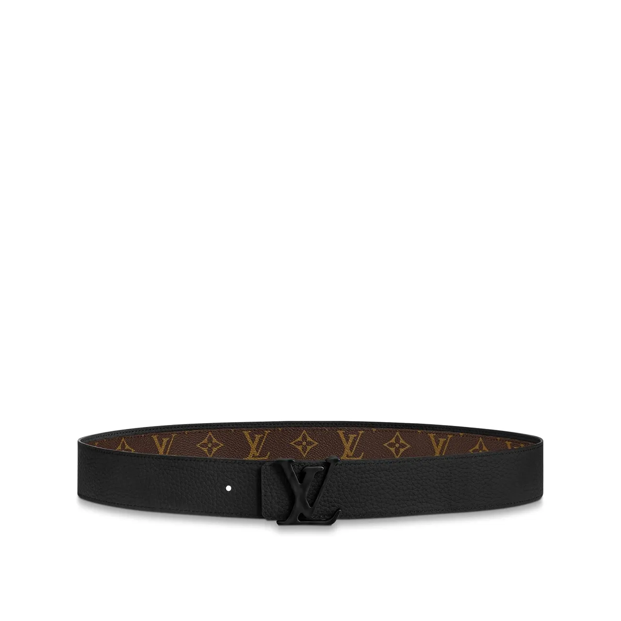 Louis Vuitton Reversible Belt Brown Black Monogram Canvas Leather Belt 4