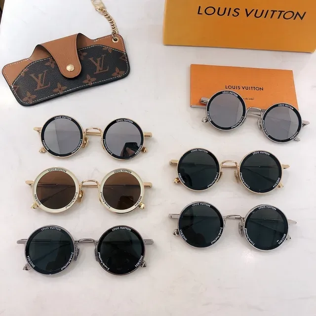 Louis Vuitton Round Metal Frame Sunglasses 3