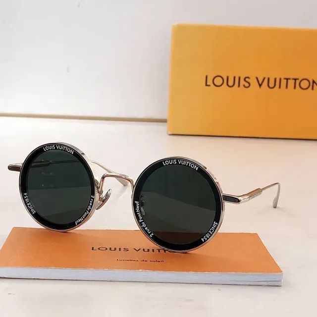 Louis Vuitton Round Metal Frame Sunglasses 4