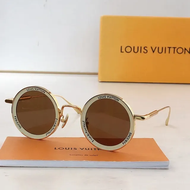 Louis Vuitton Round Metal Frame Sunglasses 5