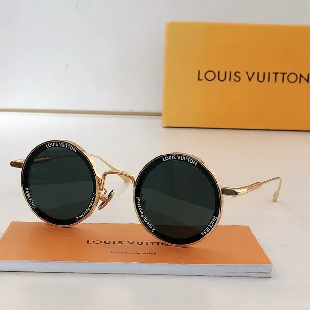 Louis Vuitton Round Metal Frame Sunglasses 6