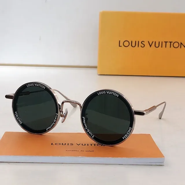 Louis Vuitton Round Metal Frame Sunglasses 7