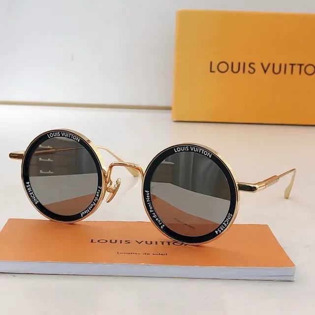 Louis Vuitton Round Metal Frame Sunglasses 8
