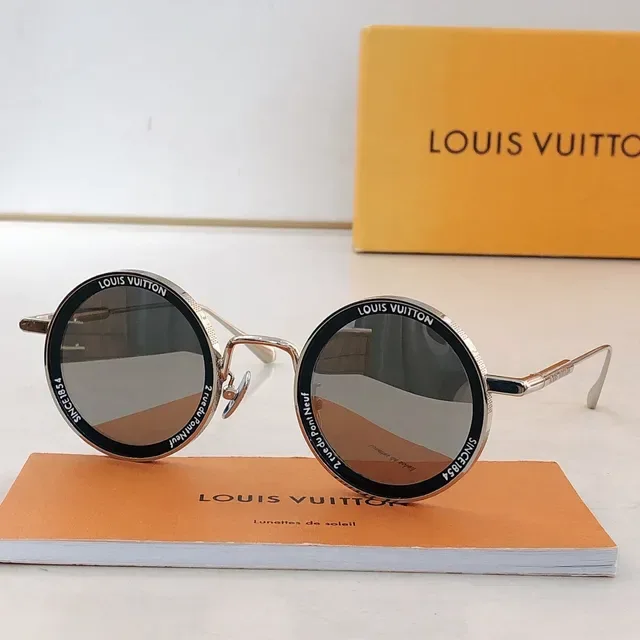 Louis Vuitton Round Metal Frame Sunglasses 9