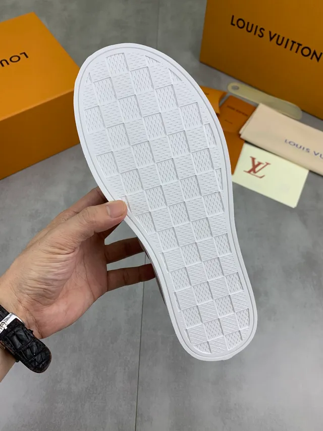 Louis Vuitton Run Away Beige Croc-Embossed Lifestyle Sneakers 2