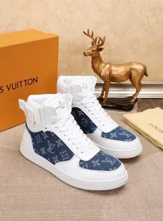 Louis Vuitton Run Away Denim Monogram White Blue Lifestyle Sneaker 2