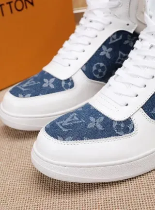Louis Vuitton Run Away Denim Monogram White Blue Lifestyle Sneaker 4