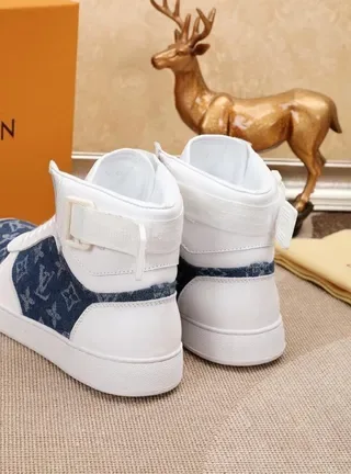 Louis Vuitton Run Away Denim Monogram White Blue Lifestyle Sneaker 5