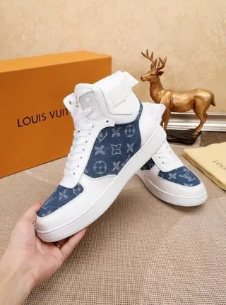 Louis Vuitton Run Away Denim Monogram White Blue Lifestyle Sneaker 6