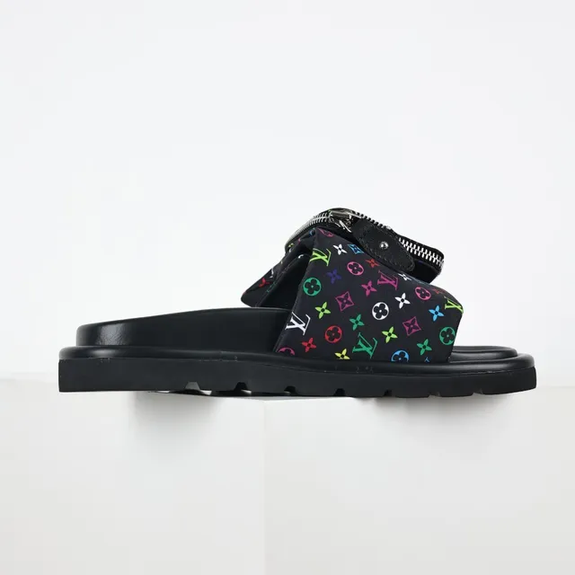 Louis Vuitton Run Away Multicolor Monogram Slide Slippers 7
