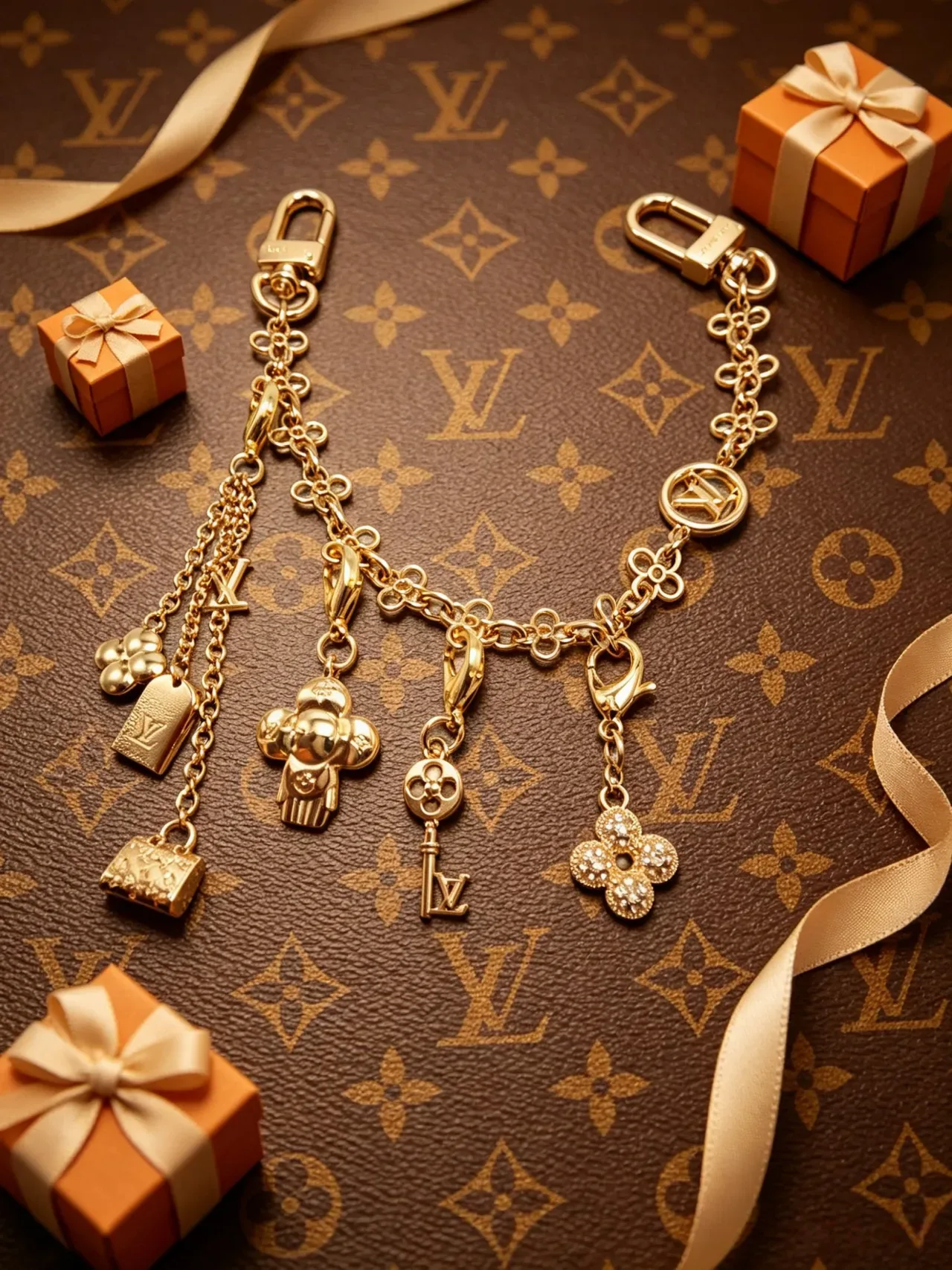 Louis Vuitton Speedy Marrom Beige Monogram Canvas Borda de Couro Boston Bag 8