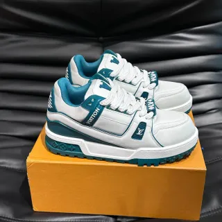 Louis Vuitton White Blue Chunky Sole Layered Strap Detail Lifestyle Sneakers