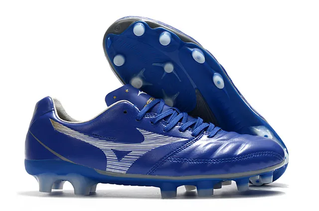 Mizuno Morelia Yellow Black حذاء كرة القدم منخفض القطع بجلد اصطناعي للأرضية الصلبة 2