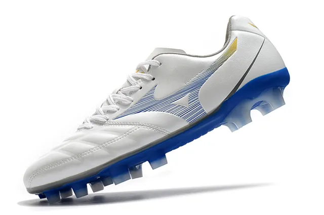 Mizuno Morelia Yellow Black حذاء كرة القدم منخفض القطع بجلد اصطناعي للأرضية الصلبة 6