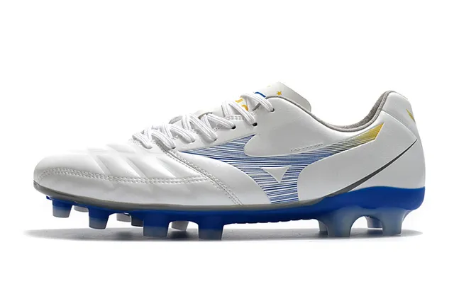 Mizuno Morelia Yellow Black حذاء كرة القدم منخفض القطع بجلد اصطناعي للأرضية الصلبة 7