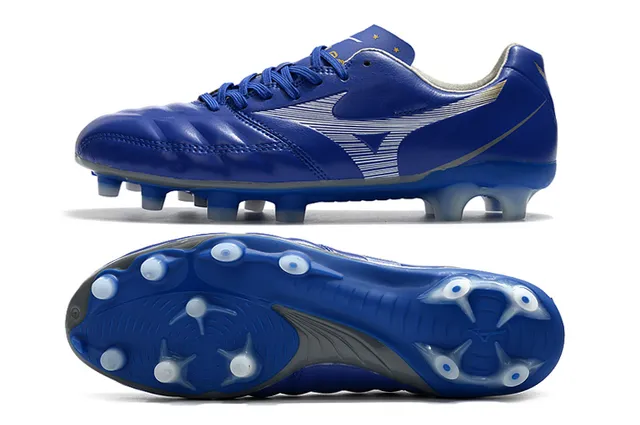 Mizuno Morelia Yellow Black حذاء كرة القدم منخفض القطع بجلد اصطناعي للأرضية الصلبة 16