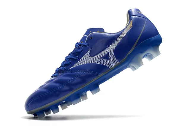 Mizuno Morelia Yellow Black حذاء كرة القدم منخفض القطع بجلد اصطناعي للأرضية الصلبة 18