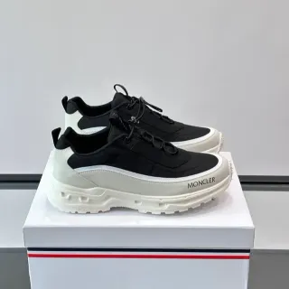 Moncler Black and Off-White Lifestyle Sneakers