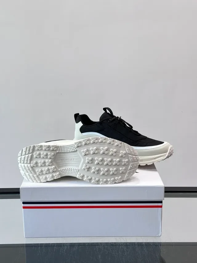 Moncler Black and Off-White Lifestyle Sneakers 2