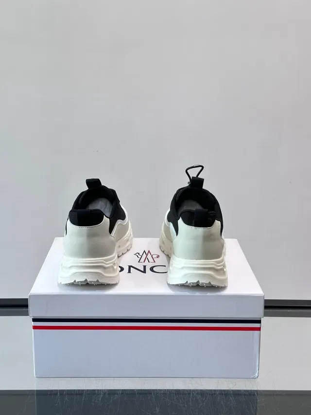 Moncler Black and Off-White Lifestyle Sneakers 3