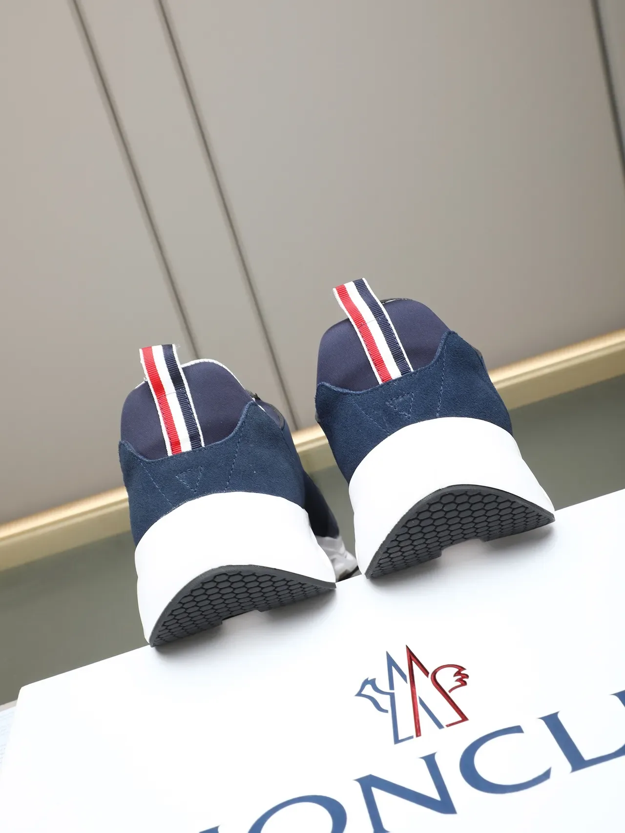 Moncler Navy Blue and White Lifestyle Sneaker 3