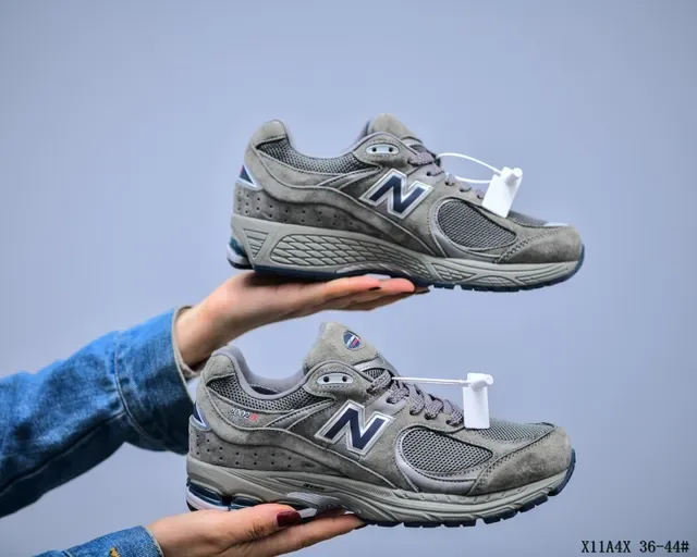New Balance 2002R Gray Suede Mesh Lifestyle Sneakers 8