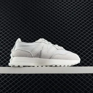 New Balance 327 رمادي فاتح وأبيض حذاء رياضي أسلوب حياة