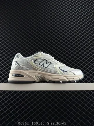 New Balance 530 Beige y Verde Claro Zapatillas con suela gruesa 2