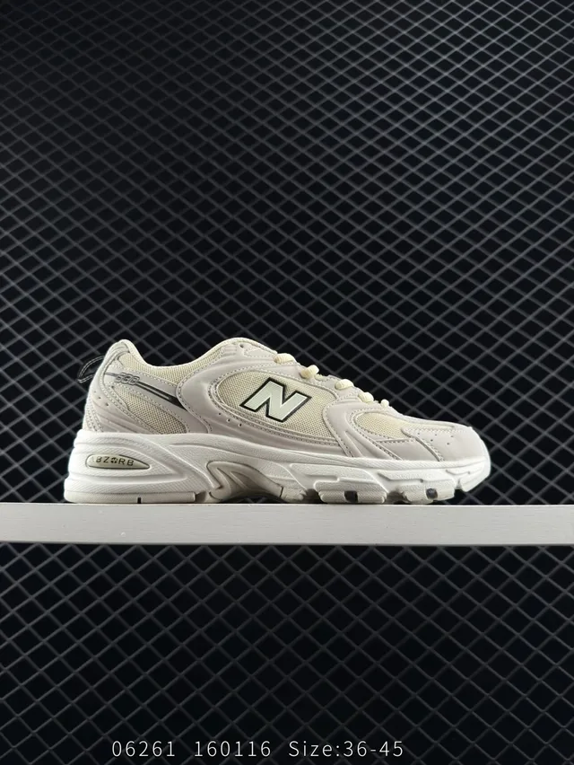New Balance 530 Beige y Verde Claro Zapatillas con suela gruesa 5