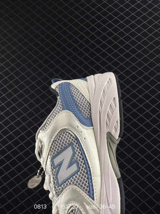 New Balance 530 Tênis Brancos e Azuis Chunky 8