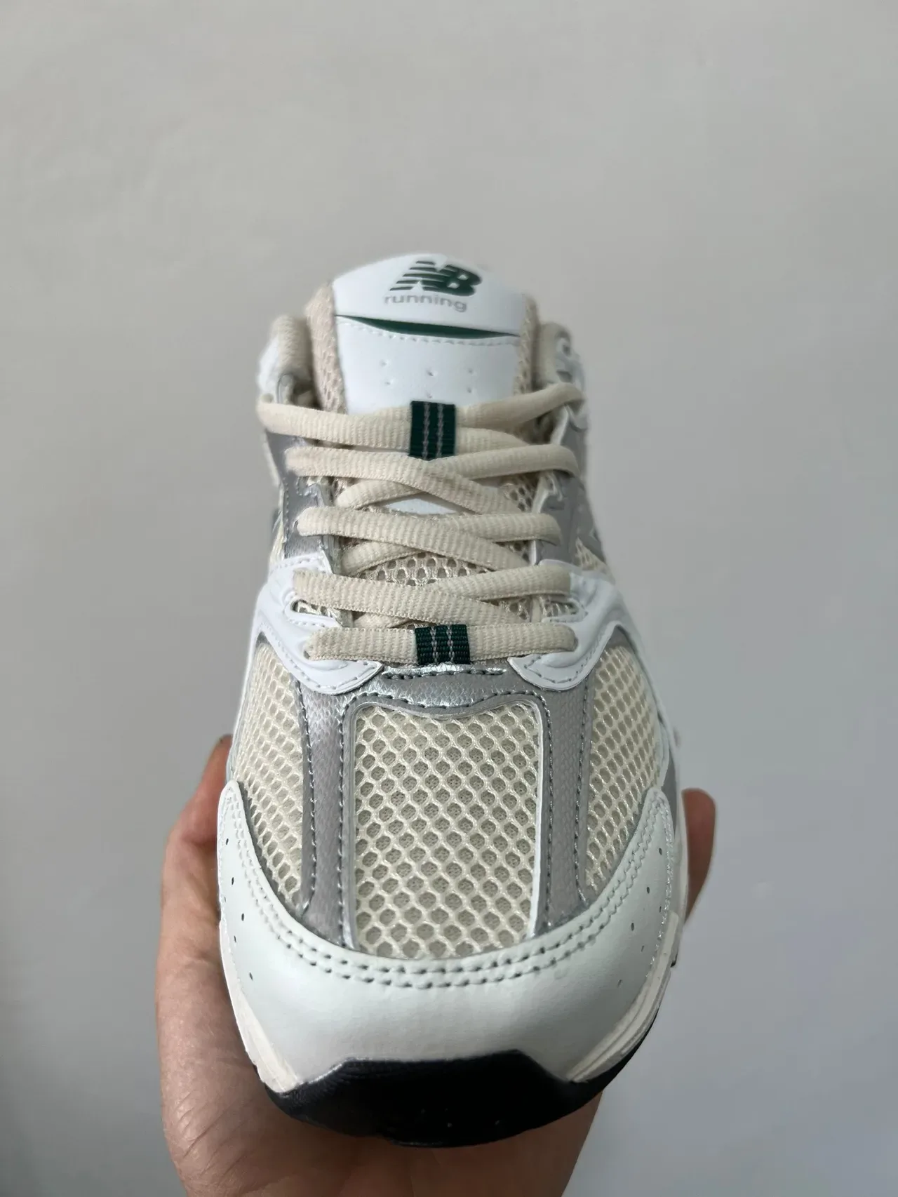 New Balance 530 Tênis Lifestyle Branco Bege Verde 5
