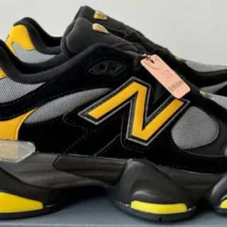 New Balance 9060 Black Yellow Gray حذاء رياضي سميك