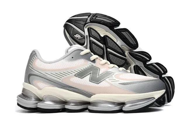 New Balance 9060 Rosa Pastel Gris Zapatillas Lifestyle 4