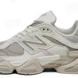 New Balance بيج ميد سول حذاء رياضي سميك جزء علوي مواد مختلطة