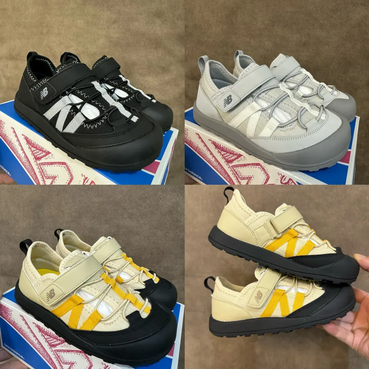 New Balance حذاء أسلوب حياة بيج أصفر كولار مبطن sole rugged متعدد الاتجاهات 2
