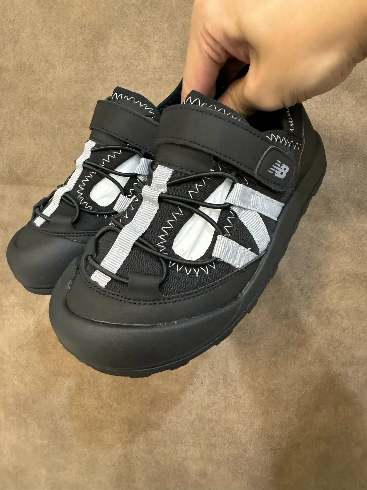 New Balance حذاء أسلوب حياة بيج أصفر كولار مبطن sole rugged متعدد الاتجاهات 4