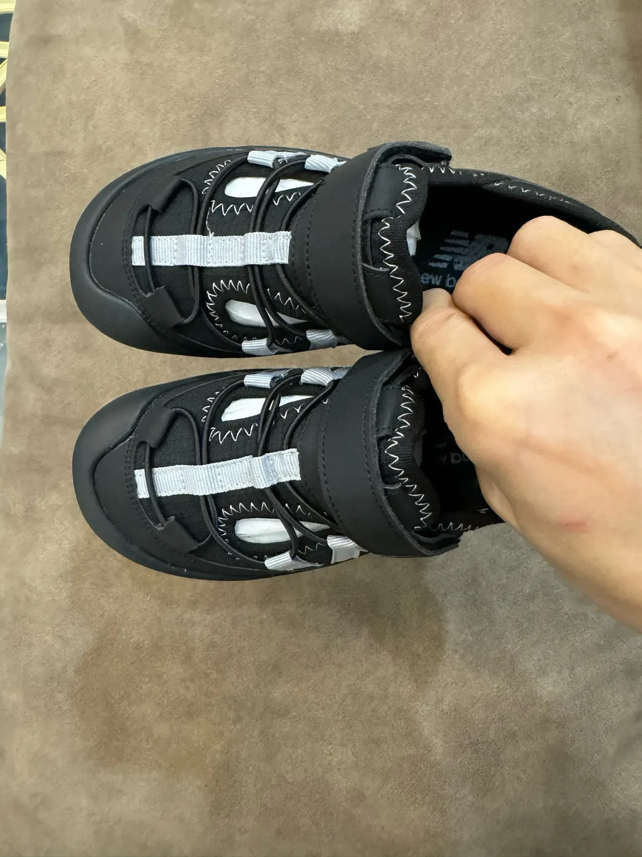 New Balance حذاء أسلوب حياة بيج أصفر كولار مبطن sole rugged متعدد الاتجاهات 5