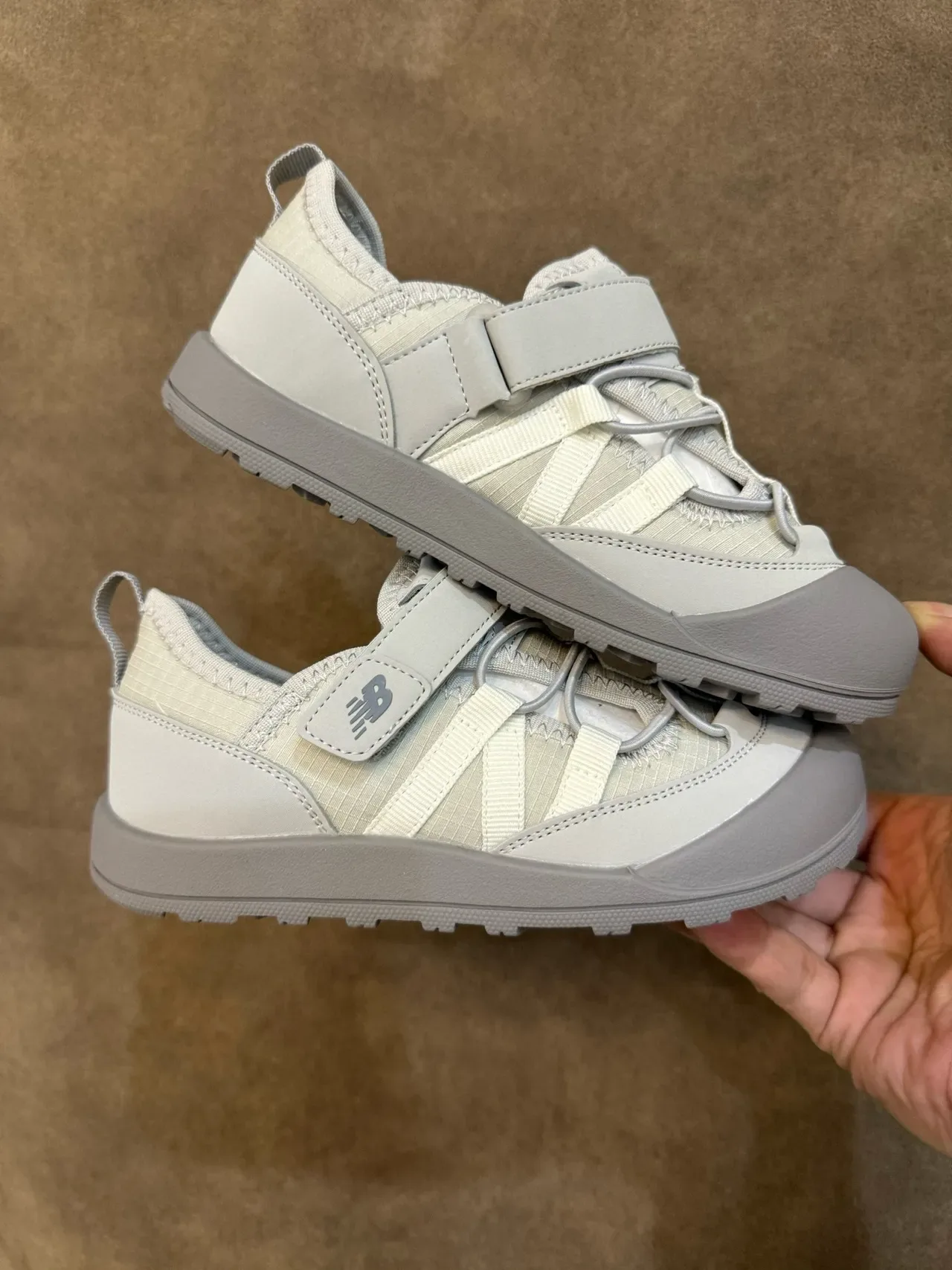 New Balance حذاء أسلوب حياة بيج أصفر كولار مبطن sole rugged متعدد الاتجاهات 20