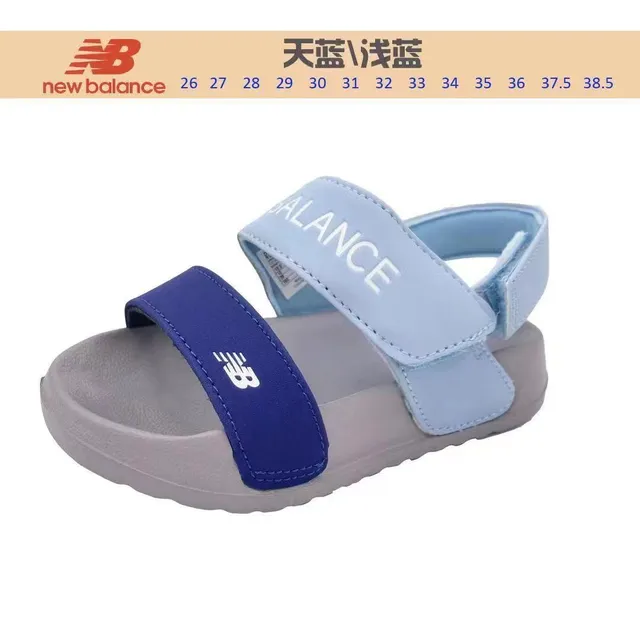 Sandales casuales New Balance bleu gris à deux brides avec semelle moulée 3