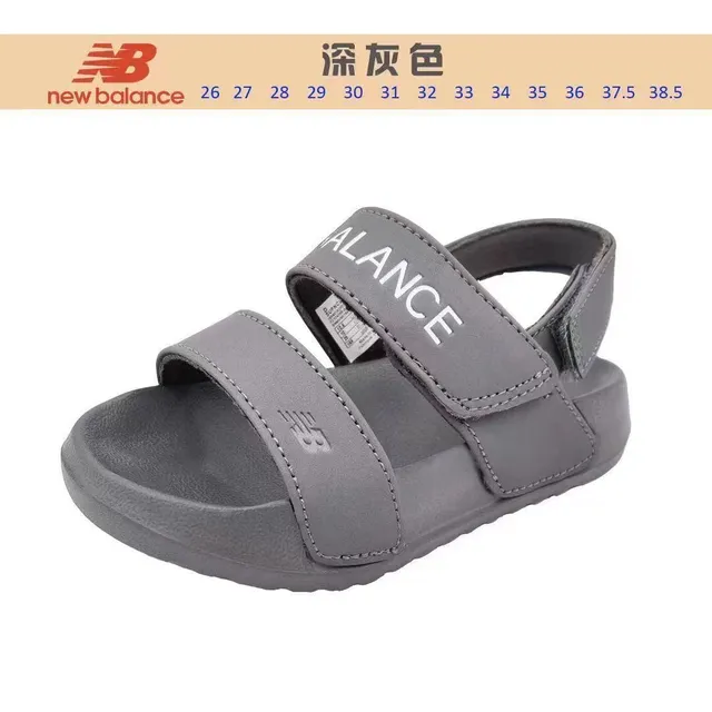 Sandales casuales New Balance bleu gris à deux brides avec semelle moulée 9