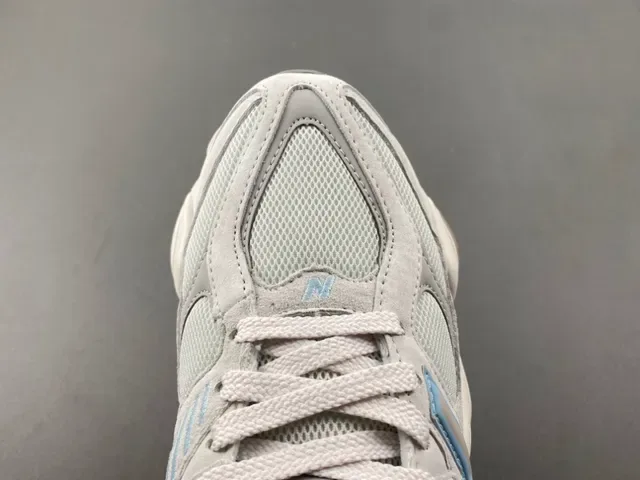New Balance Tênis Chunky Cinza Azul Midsole Mesh E Suede 5