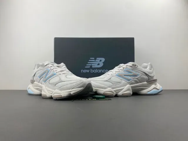 New Balance Tênis Chunky Cinza Azul Midsole Mesh E Suede 12