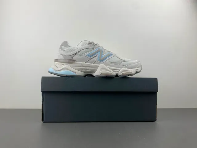 New Balance Tênis Chunky Cinza Azul Midsole Mesh E Suede 14