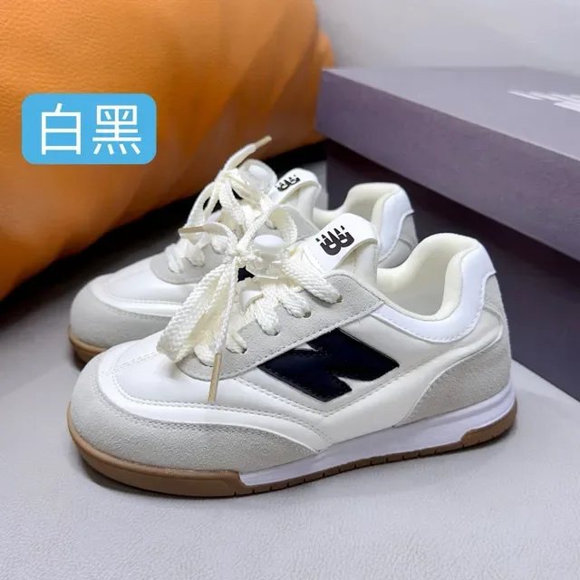 New Balance Branco Preto Retro Runner Silhouette Camurça E Revestimento Sintético Lifestyle Sneakers 5