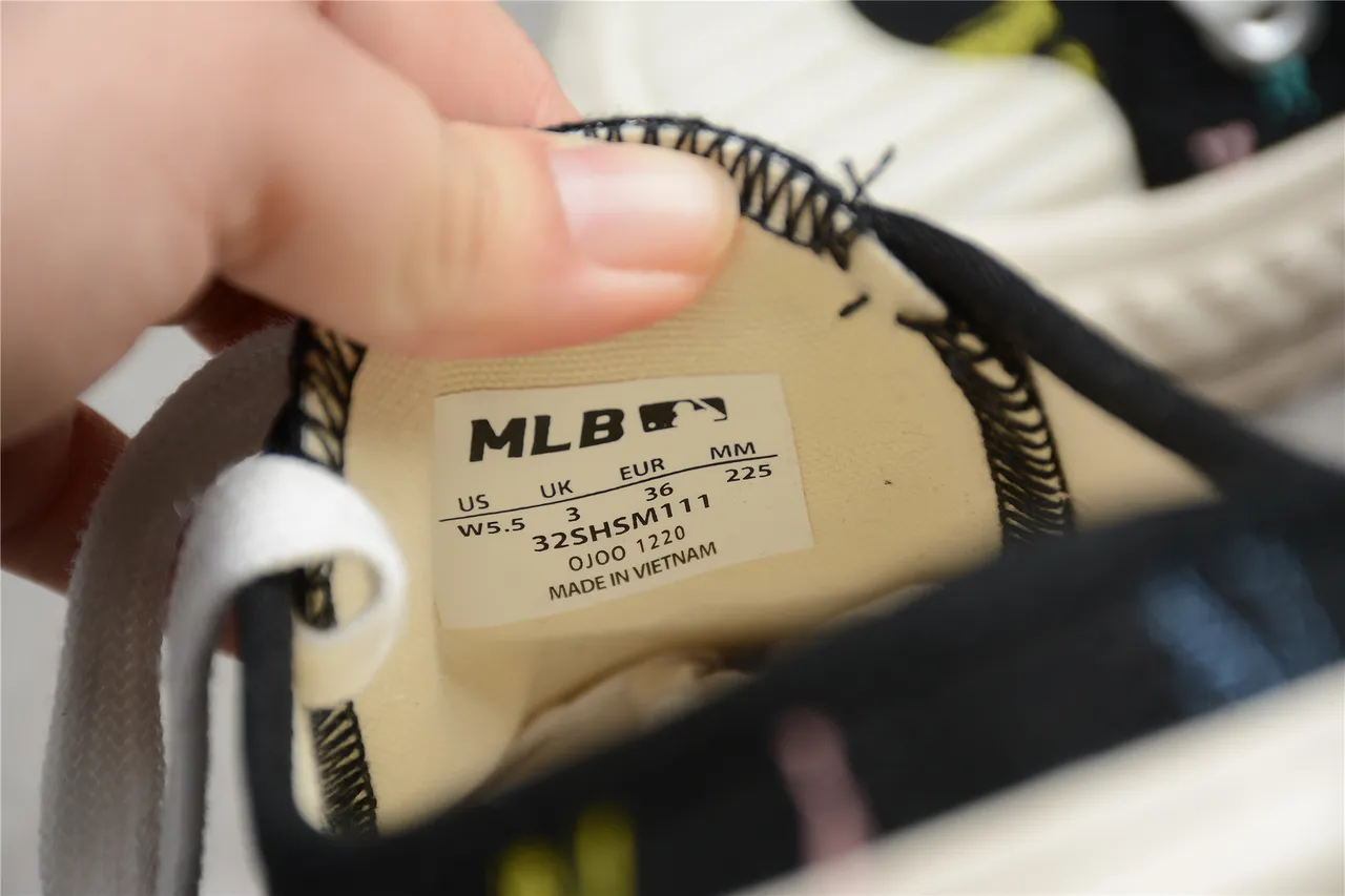 New Era NY Logo Print Lace-Up Mule Canvas Shoes 10