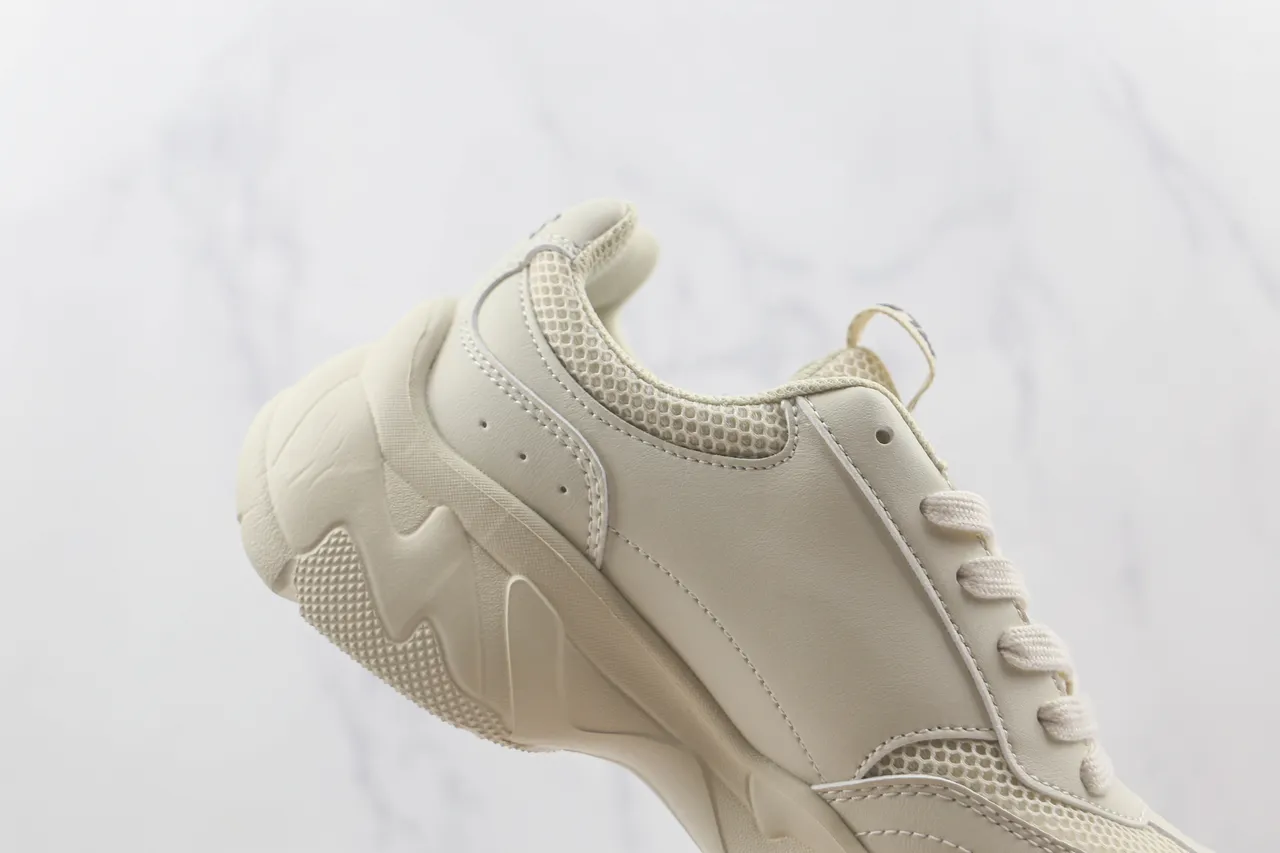 New Era Yankees Chunky Sneaker Beige Black Sole Mesh And Synthetic Overlay Chunky Sneakers 5