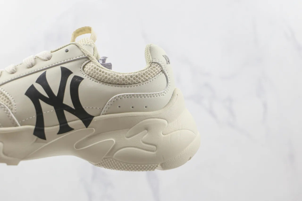 New Era Yankees Chunky Sneaker Beige Black Sole Mesh And Synthetic Overlay Chunky Sneakers 7