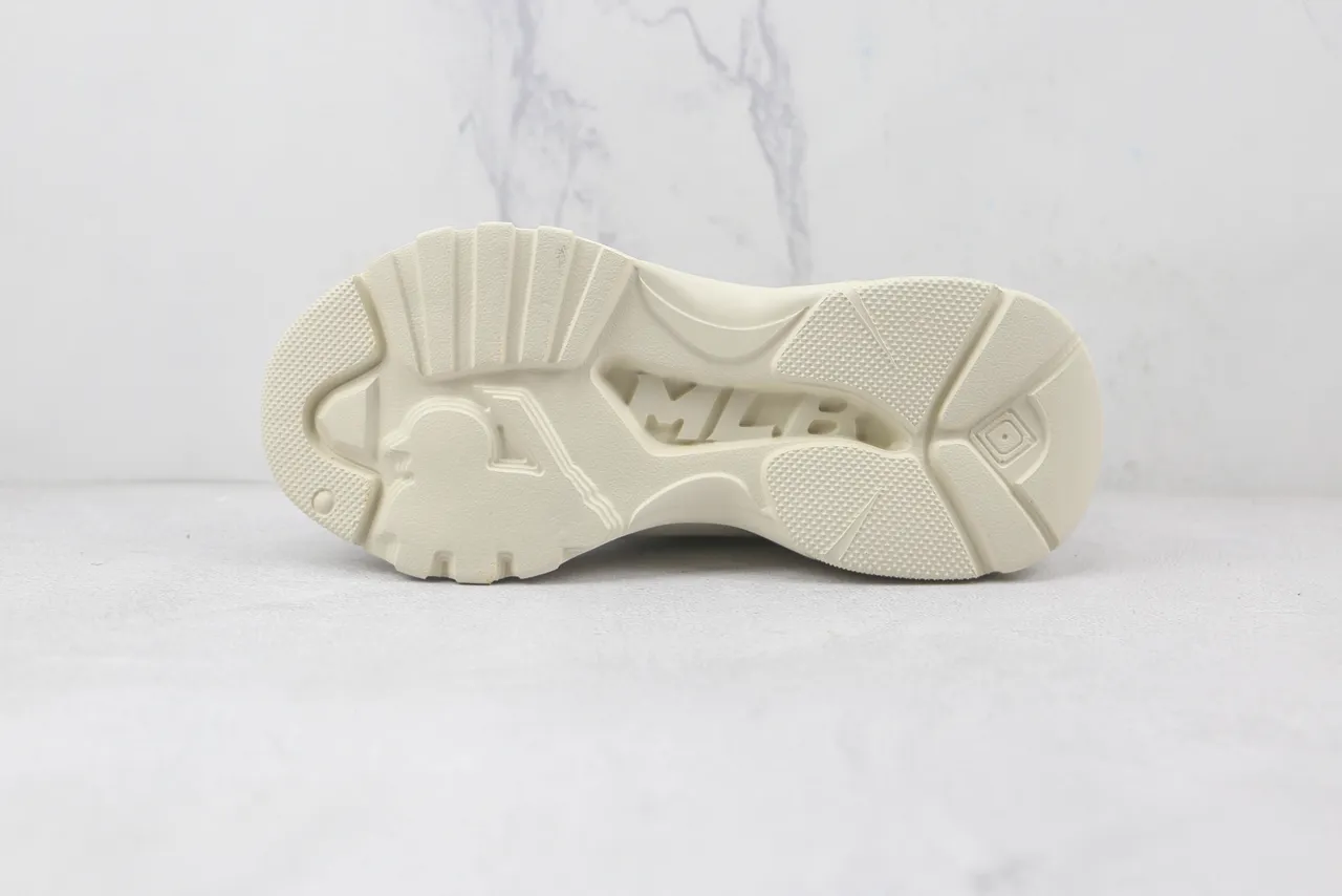 New Era Yankees Chunky Sneaker Beige Black Sole Mesh And Synthetic Overlay Chunky Sneakers 8