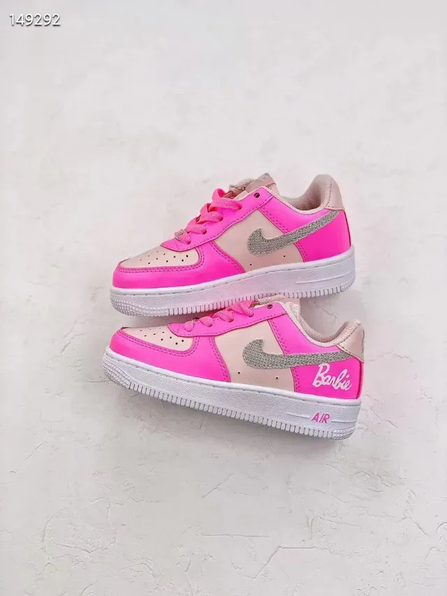 Nike Air Force 1 Barbie Pink Lifestyle Sneakers 4