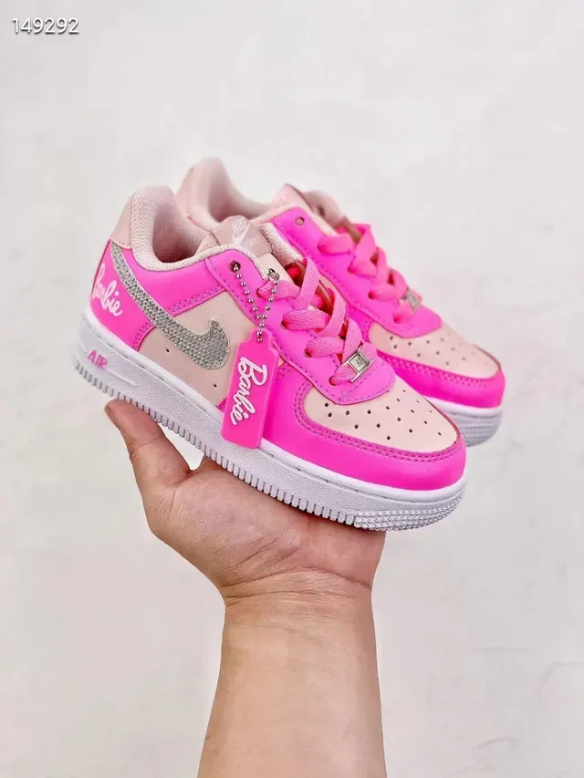 Nike Air Force 1 Barbie Pink Lifestyle Sneakers 6
